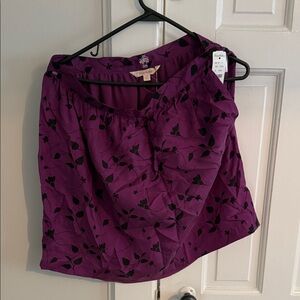 Brooks Brothers silk Purple Floral Women's Skirt